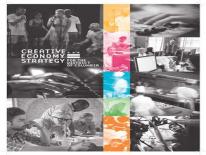 Creative Economy Strategy cover photo Collection of photos expressing creativity thru music, dance, cooking, etc