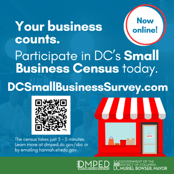 Small Business Census Square graphic October 2024 with QR Code