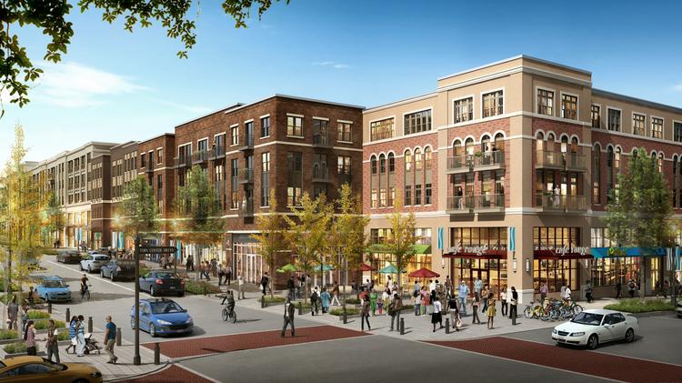 An internal view of the Skyland Town Center, as currently proposed by the development team. 