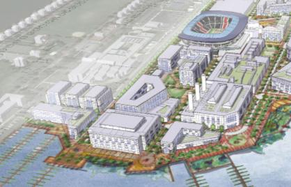 Rendering of Buzzard Point courtesy of Office of Planning 