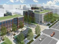 Hill East Plaza rendering Hill East Plaza Rendering